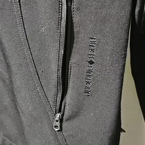 Black Diamond Women's Black Windbreaker Jacket M - Picture 2 of 6